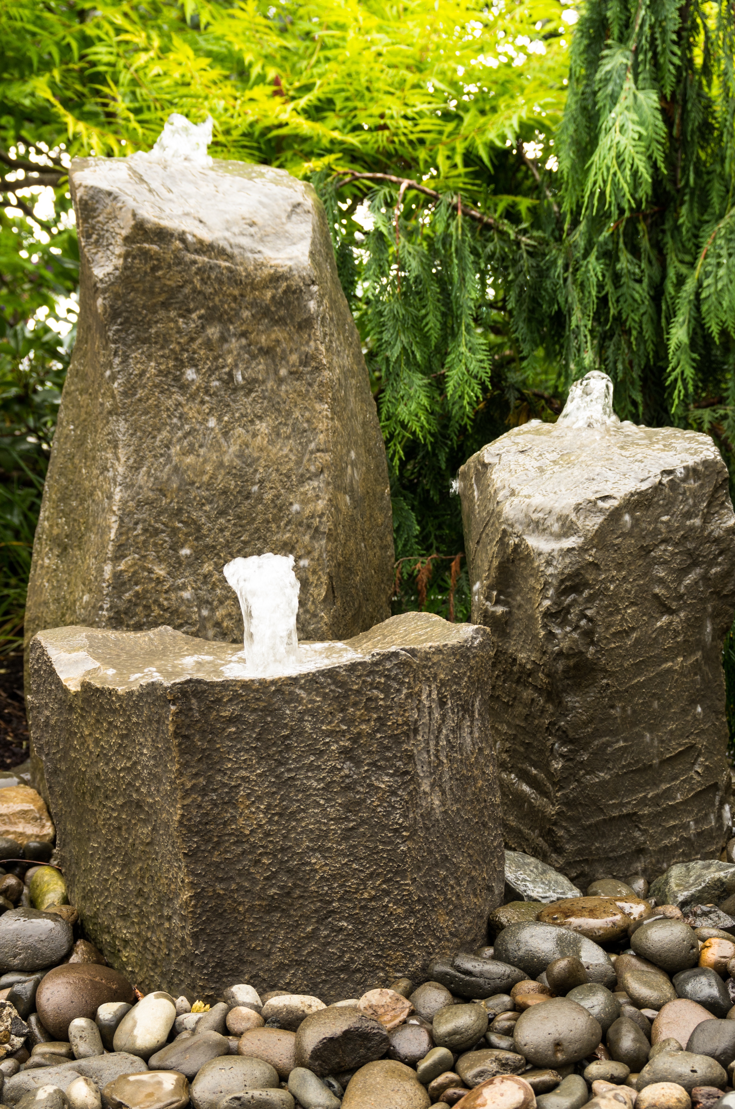 rock water fountains